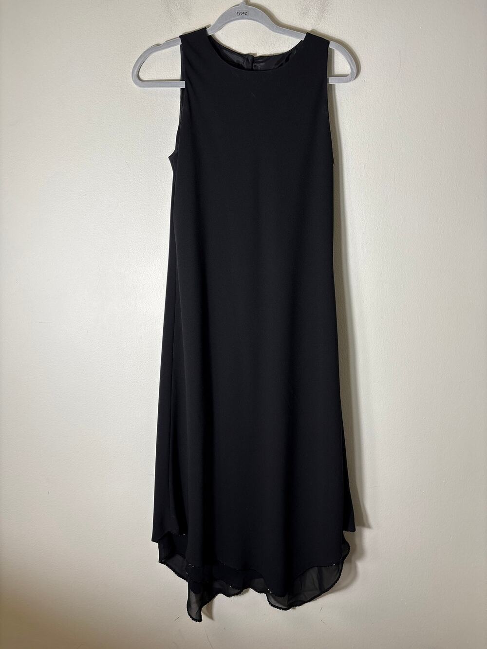 JONES NEW YORK DRESS BLACK SLEEVELESS SPECIAL OCCASION DRESS SZ 8